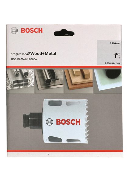 Körkivágó BOSCH 2608594249 Progressor for Wood&Metal körkivágó 168 mm ...