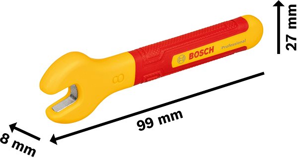 BOSCH Professional flat wrench VDE 8 mm, 1.600.A02.NE9 .