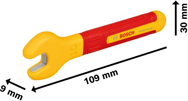 BOSCH Professional flat wrench VDE 10 mm, 1.600.A02.NF0 .