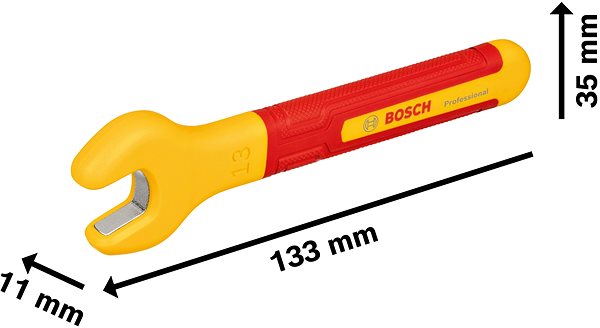 BOSCH Professional flat wrench VDE 13 mm, 1.600.A02.NF1 .