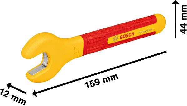 BOSCH Professional flat wrench VDE 17 mm, 1.600.A02.NF2 .