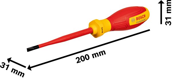 BOSCH Professional VDE screwdriver SL 4.5 × 100, 1.600.A02.NC2 screwdriver.