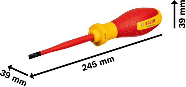 BOSCH Professional VDE SL 5.5 × 100 screwdriver, 1.600.A02.NC3.