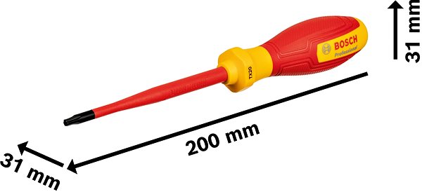 BOSCH Professional VDE screwdriver TX 20 × 100, 1.600.A02.NC7.