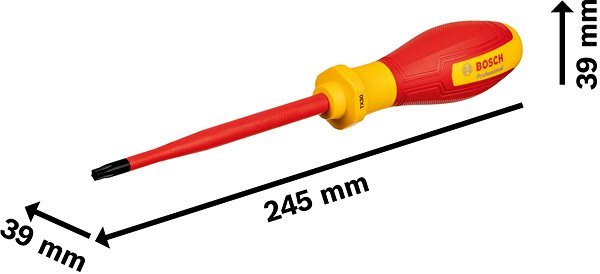 Csavarhúzó BOSCH 1600A02NC9 Professional VDE TX csavarhúzó 30×125 ...