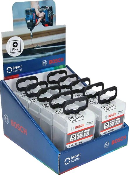 Bit BOSCH Bit PRO Phillips Impact, PH2, 55 mm, 15 db ...
