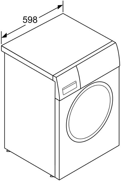 Built-in Washing Machine BOSCH WIW24341EU Technical draft