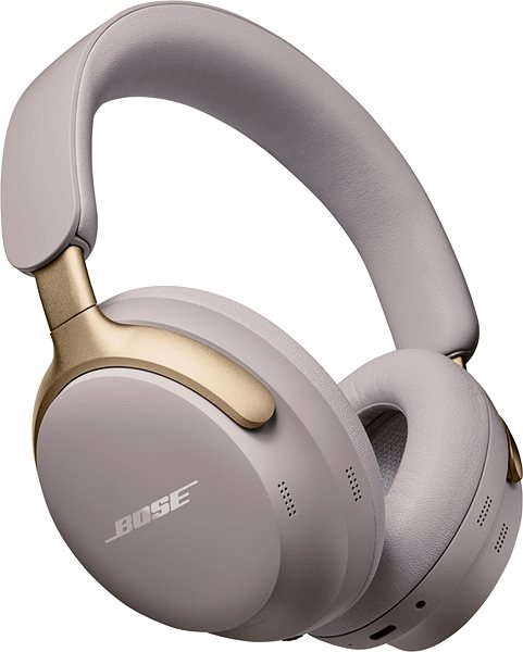 Vezeték nélküli fül-/fejhallgató BOSE QuietComfort Ultra Headphones, bézs-arany ...
