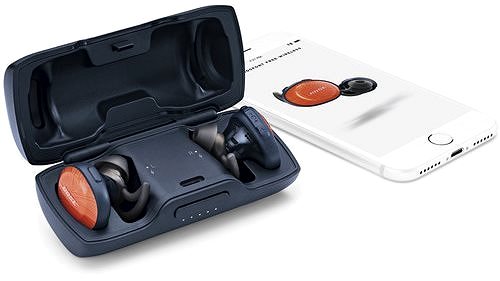 Kabellose Kopfhörer BOSE SoundSport Free Wireless - orange Lifestyle
