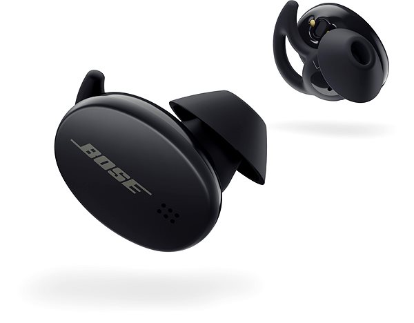 Kabellose Kopfhörer BOSE Sport Earbuds - schwarz Seitlicher Anblick