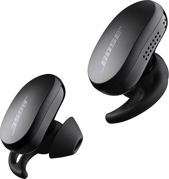 Kabellose Kopfhörer BOSE QuietComfort Earbuds - schwarz Seitlicher Anblick