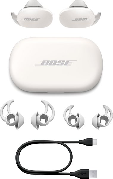 Wireless Headphones BOSE QuietComfort Earbuds White Package content