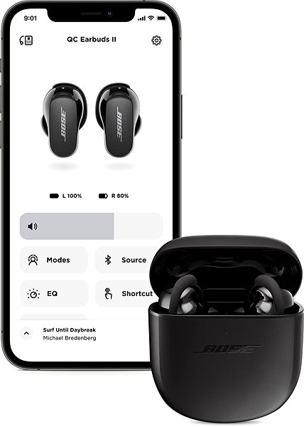 Vezeték nélküli fül-/fejhallgató Bose QuietComfort Earbuds II fekete ...