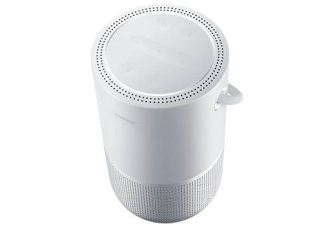 Bluetooth-Lautsprecher BOSE Portable Home Speaker - silber Seitlicher Anblick