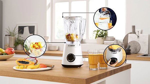 Countertop Blender BOSCH MMB6141W Series 4 VitaPower ...