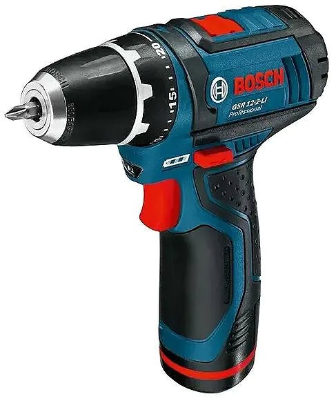 Cordless Drill BOSCH Professional Drilling screwdriver AKU GSR 12V-15 0.601.868.10H (2x2 Ah) ...