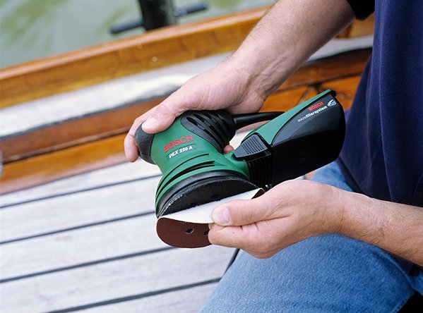 BOSCH Cordless Random Orbit Sander EasyOrbit 18V-10, 0.603.3E4.000 (without battery).