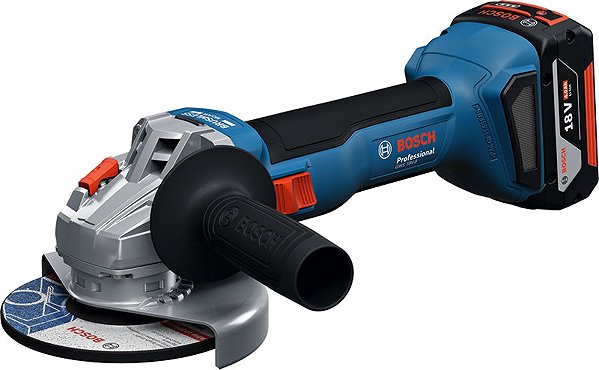 Angle Grinder BOSCH Professional Cordless Angle Grinder 125mm with case GWS 18V-8, 0.601.9N9.002 (2× 4Ah) .