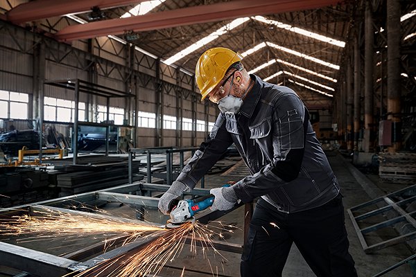 Angle Grinder BOSCH Professional Cordless Angle Grinder 125mm with case GWS 18V-8, 0.601.9N9.002 (2× 4Ah) .
