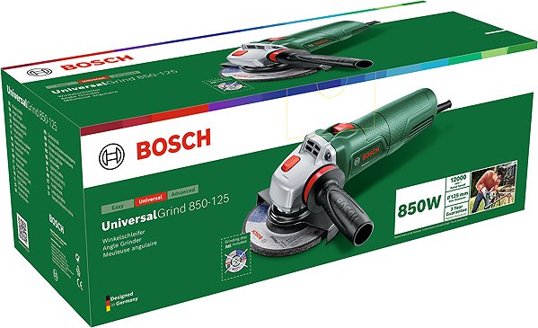 BOSCH Electric Angle Grinder 125mm UniversalGrind 850-125, 0.603.3E2.100.