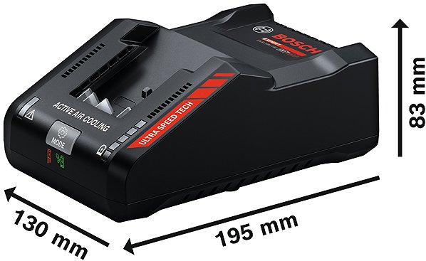 Akku-Ladegerät BOSCH Professional Ultraschnellladegerät EXAL EXPERT 18V-160 1.600. A03. D3A ...