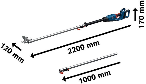 Astschere BOSCH Professional Akku-Teleskop-Astschere GGP18V-45 EP 0.600.8D8.002 (ohne Akku) ...