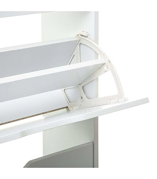 Shoe Rack 5five Simply Smart Narrow shoe chest, 60 × 24 × 118 cm, white ...