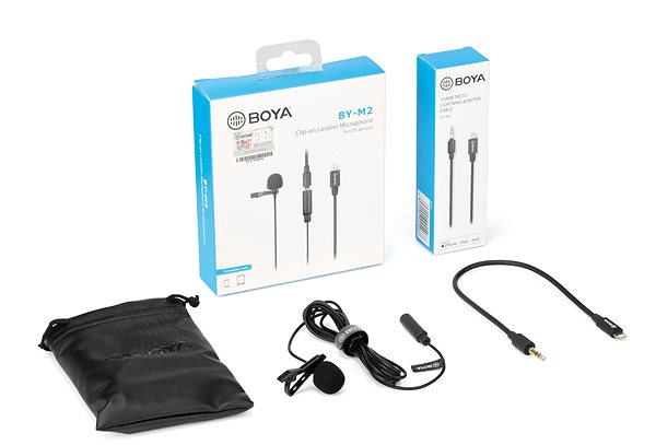 Microphone Boya BY-M2 Package content