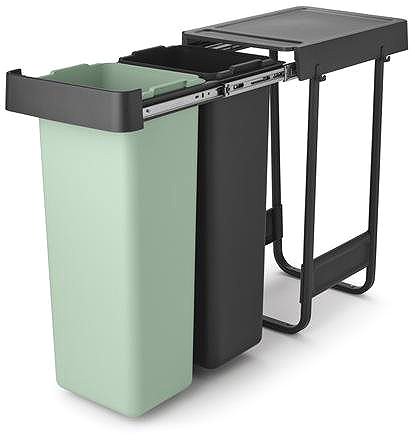 Rubbish Bin Brabantia Sort&Go 2 × 30 l Dark Grey ...