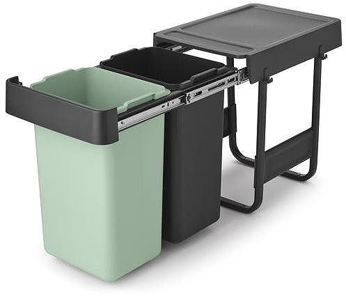 Mülleimer Brabantia Sort&Go 2 × 15 l Dark Grey ...