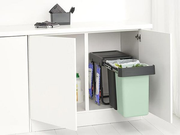 Mülleimer Brabantia Sort&Go 2 × 15 l Dark Grey ...