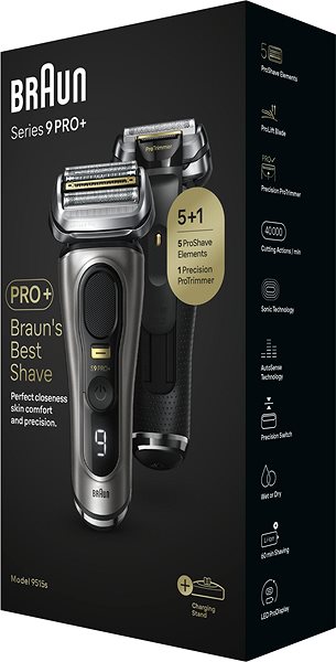 Borotva Braun Series 9 PRO+ sötétszürke borotva + Braun Series 7 BT7420 trimmer ...