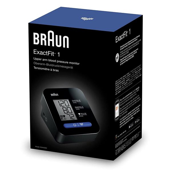 Vérnyomásmérő Braun EXACTFIT 1 BUA 5000 EUV1AM - fekete ...