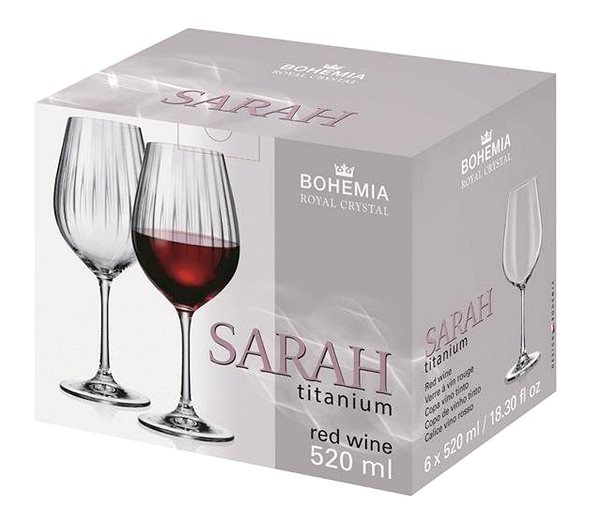 Pohár BOHEMIA ROYAL CRYSTAL Sarah optic pohár 520 ml ...