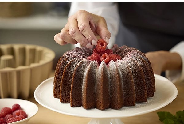 Baking Mould Bredemeijer Bundt Cake Tin 24 × 10cm Rose gold ...