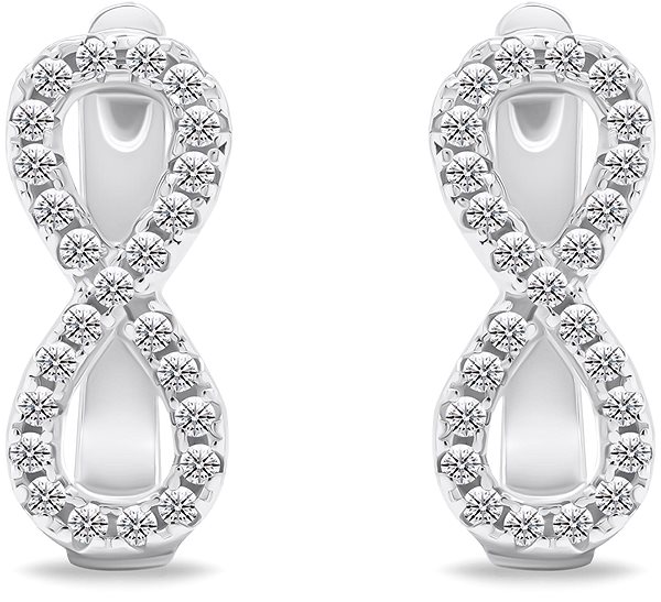 Brilio Silver EA658W Infinity earrings (Ag 925/1000, 2.9g).