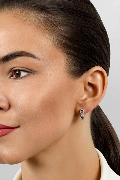 Brilio Silver EA658W Infinity earrings (Ag 925/1000, 2.9g).