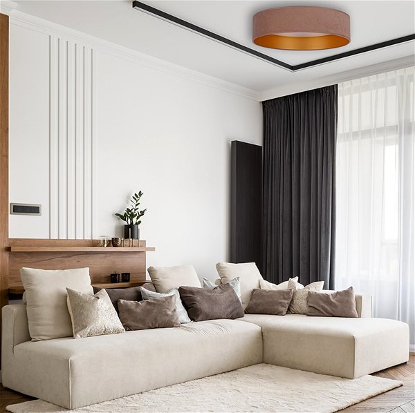 Ceiling Light Brilagi LED Velvet Smart Dimmable Wi-Fi Tuya beige/gold + DO ...