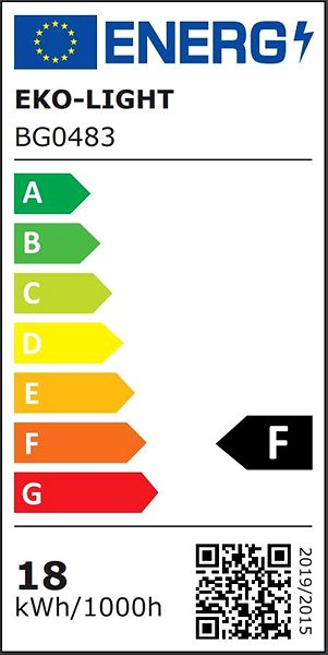 Ceiling Light Brilagi LED Bathroom ceiling luminaire PERA LED 18 W diameter 22 cm IP65 black Energy label