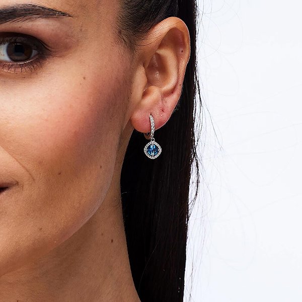Brosway Fancy Freedom Blue FFB128 earrings (Ag 925/1000, 2.9g).