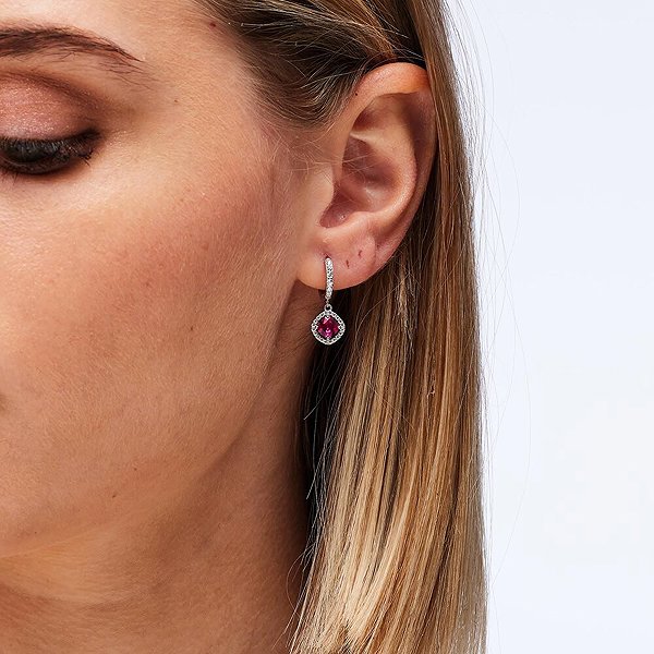 Brosway Fancy Passion Ruby FPR135 earrings (Ag 925/1000, 2.9g).