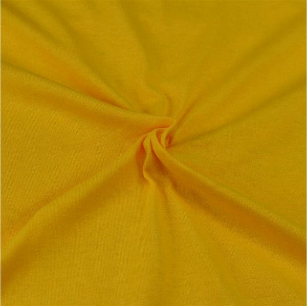 Plachta na posteľ Brotex Jersey prestieradlo sýto žlté, 140 × 200 cm ...