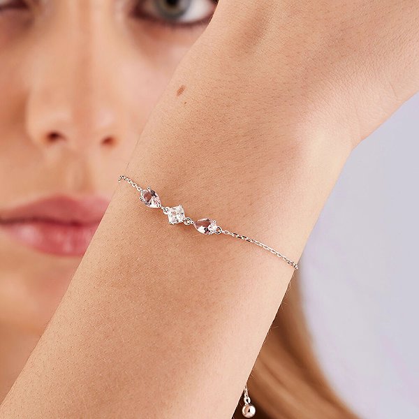 Fancy Tender Pink FTP05 Bracelet (Ag925/1000, 1.8g).