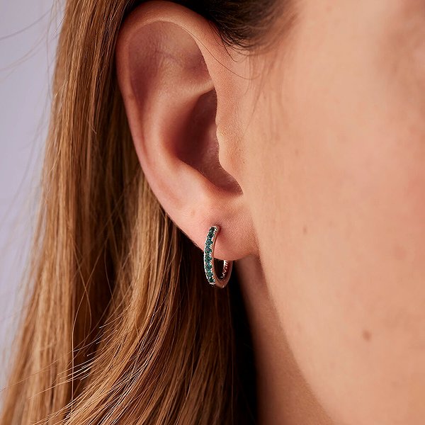Brosway Single Fancy Aqua Green FAG17 earring (Ag 925/1000, 0.90g).