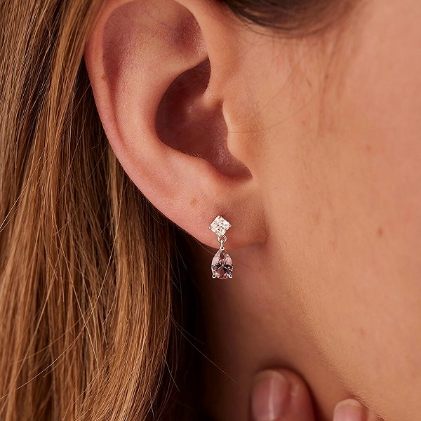 Brosway Fancy Tender Pink FTP14 earrings (Ag 925/1000, 1.20g).