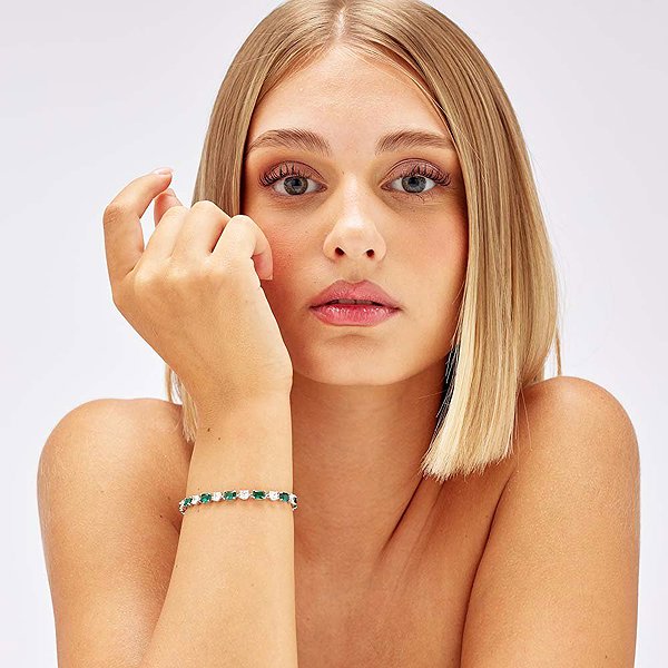BROSWAY Fancy Life Green FLG16 Bracelet (Ag 925/1000, 8g).