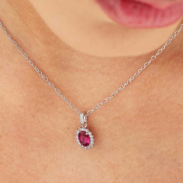 BROSWAY Fancy Passion Ruby FPR13 pendant (Ag 925/1000, 1g).