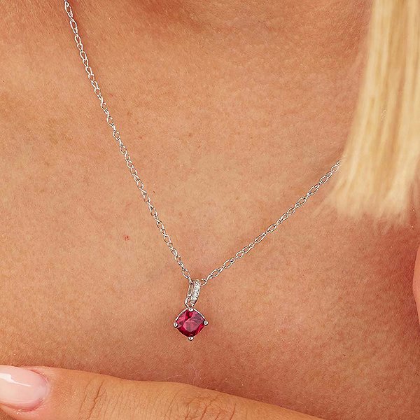 BROSWAY Fancy Passion Ruby FPR17 pendant (Ag 925/1000, 0.9g).