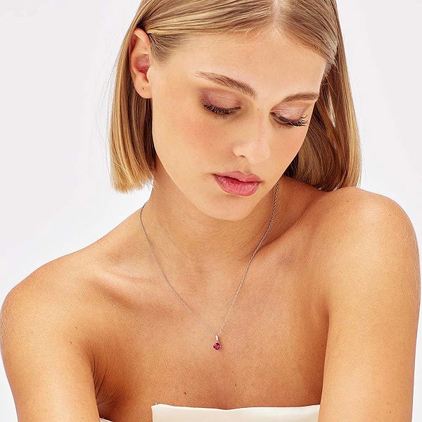 BROSWAY Fancy Passion Ruby FPR17 pendant (Ag 925/1000, 0.9g).