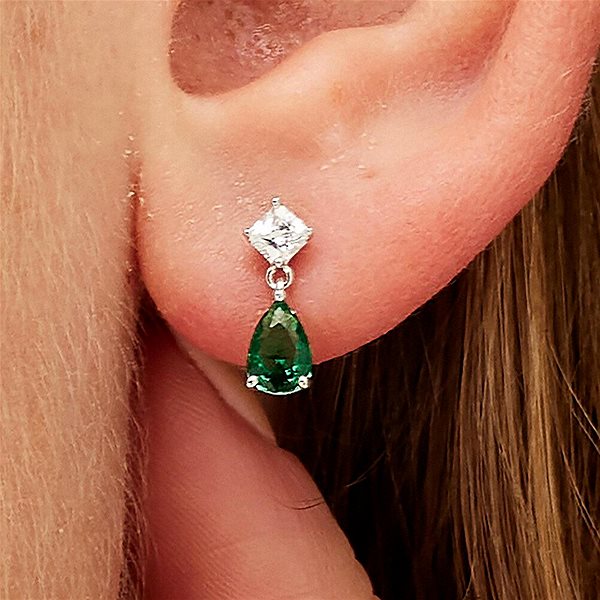 Brosway Fancy Life Green FLG113 earrings (Ag 925/1000, 1.2g).